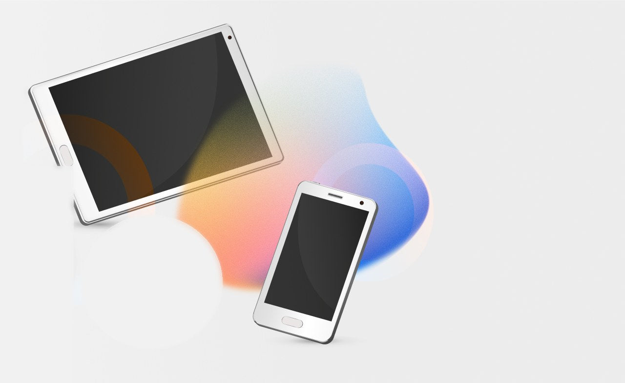 レンタル端末の iPad と iPhone